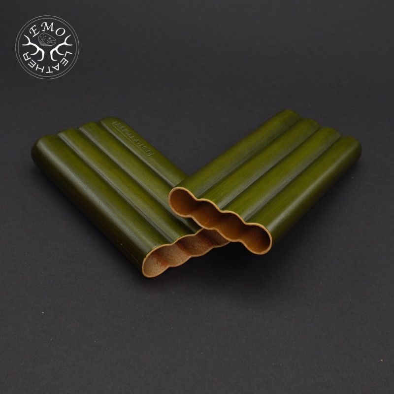 Olive 4 Slot Toscano Case | EmoLeather | Custom Leather Goods