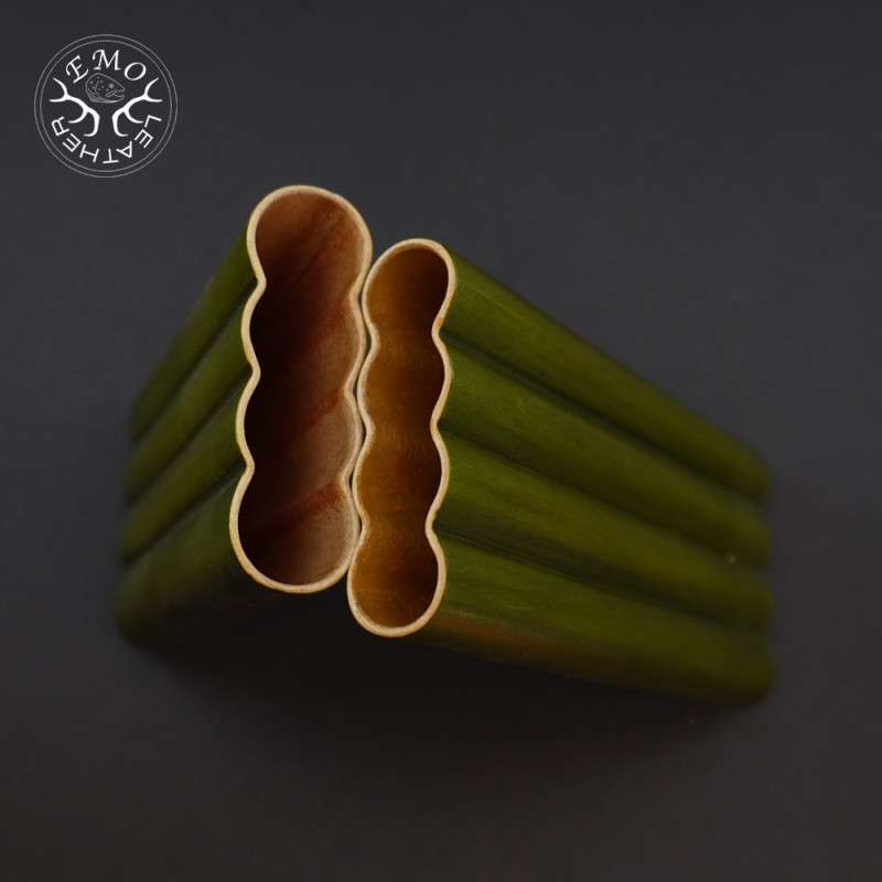 Olive 4 Slot Toscano Case | EmoLeather | Custom Leather Goods