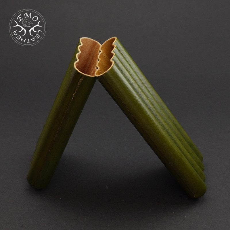 Olive 4 Slot Toscano Case | EmoLeather | Custom Leather Goods