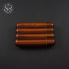 Light Brown 4 Slot Small Cigar Case | EmoLeather | Custom Leather Goods