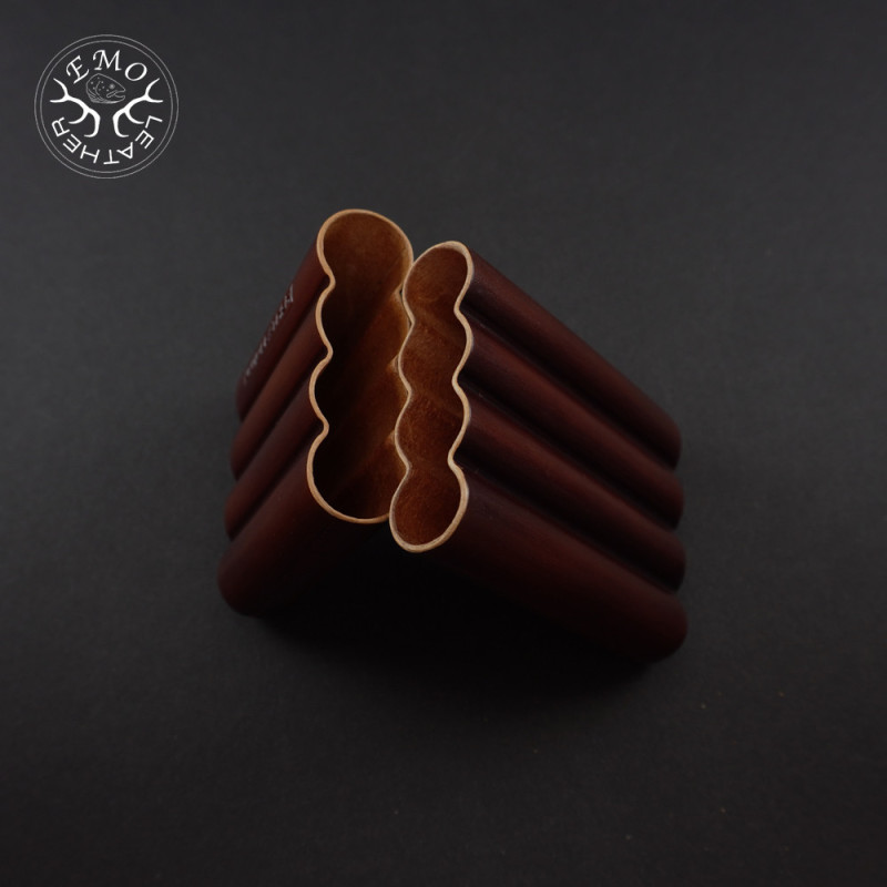 Brown Small Cigar Case | EmoLeather | Custom Leather Goods