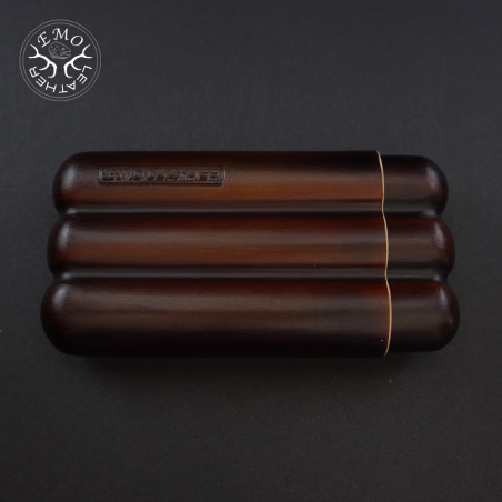Rusty 3 Slot Robusto Cigar Case | EmoLeather | Custom Leather Goods Rusty 3 Slot Robusto Cigar Case | EmoLeather | Custom Leather Goods