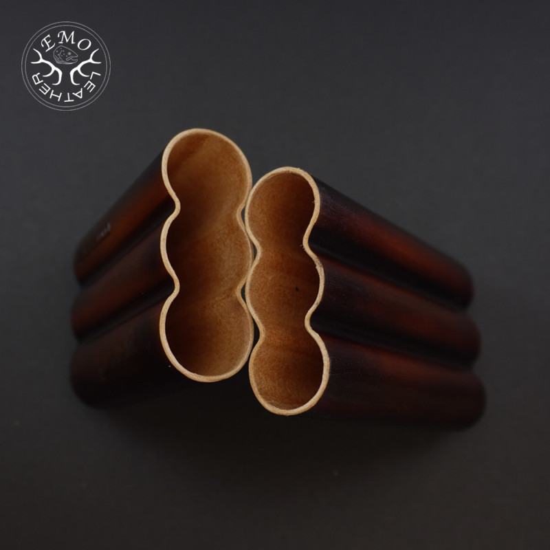 Rusty 3 Slot Robusto Cigar Case | EmoLeather | Custom Leather Goods
