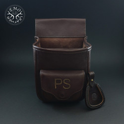 Premium Leather 100 shells Sporting Clays Shell Bag Bundle With Bonus Toe Pad