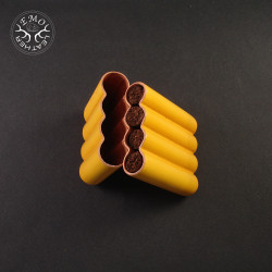 Yellow 4 Slot Toscanello Case | EmoLeather | Custom Leather Goods 2