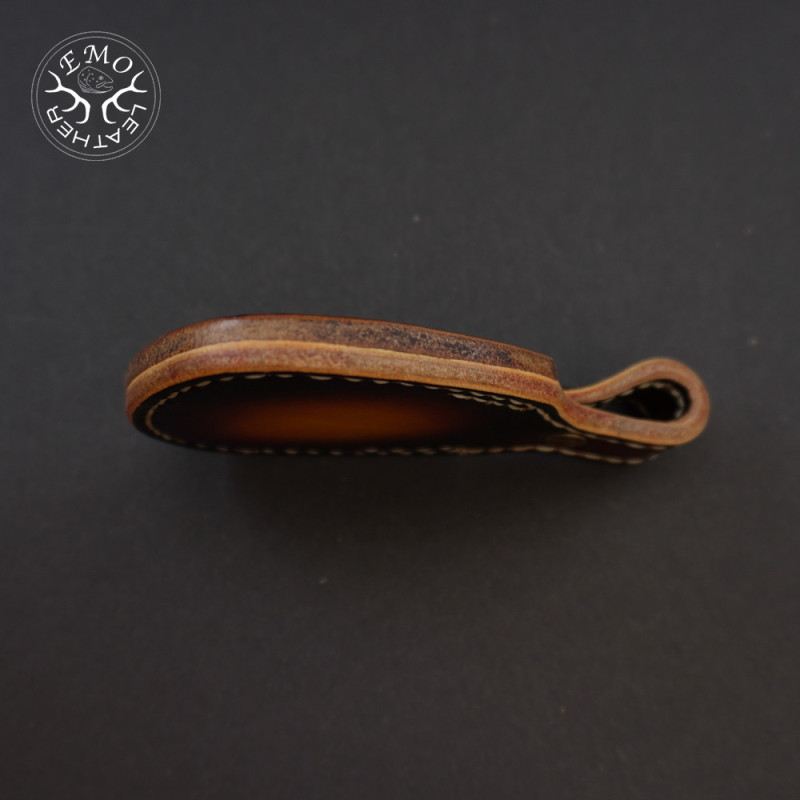 Dark Brown Toe Pad For over-under and side-by-side (juxtapose) shotguns | EmoLeather | Custom Leather Goods