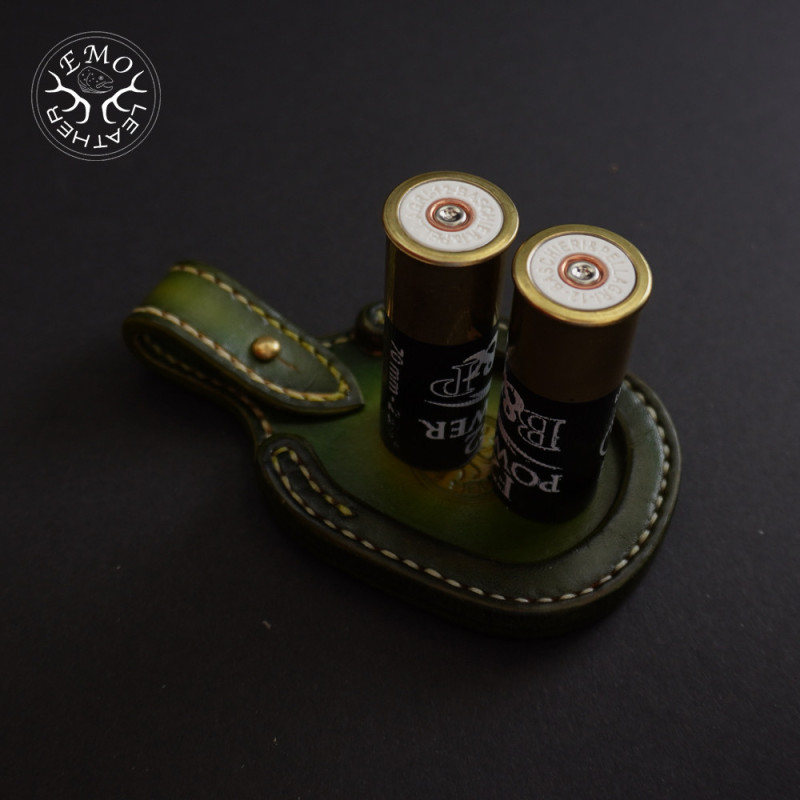 Olive Leather Toe Pad Over-Under | EmoLeather | Custom Leather Goods