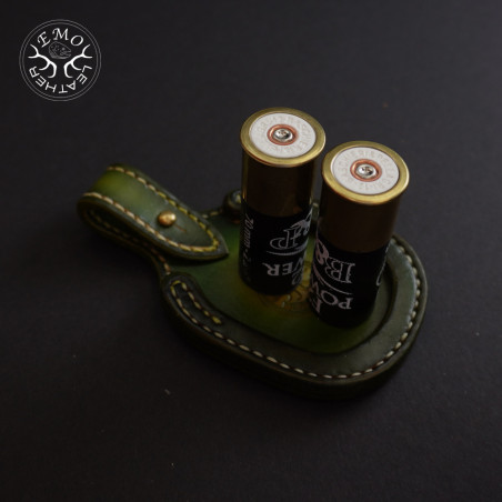 Olive Leather Toe Pad Over-Under | EmoLeather | Custom Leather Goods