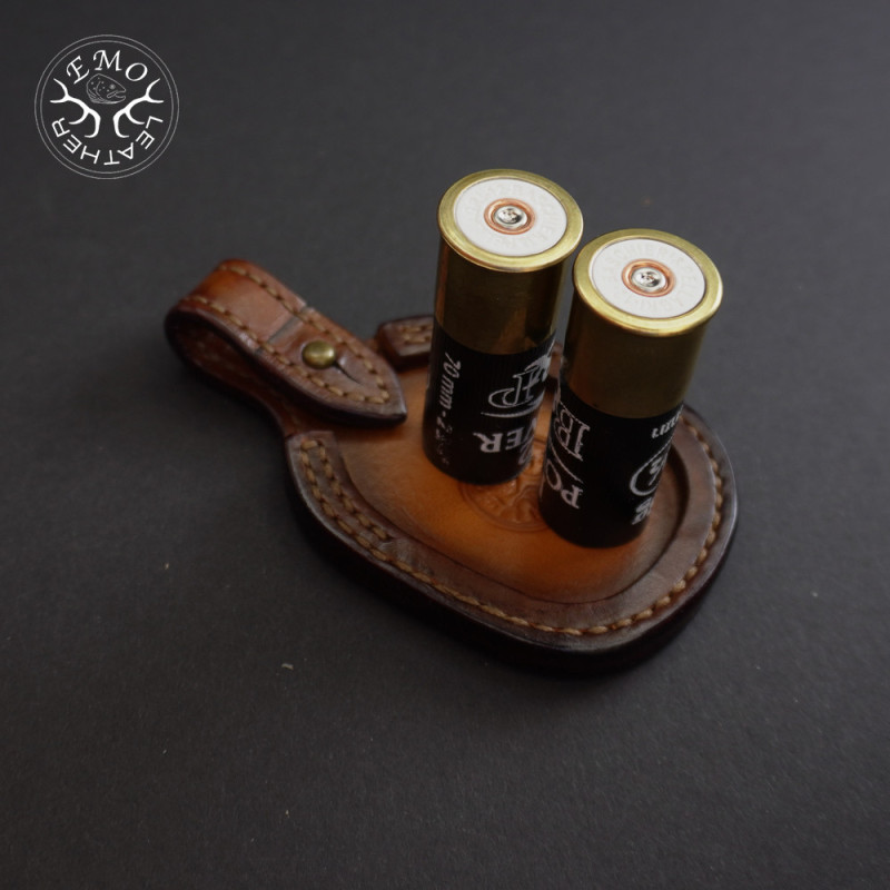 Brown Leather Toe Pad Over-Under | EmoLeather | Custom Leather Goods