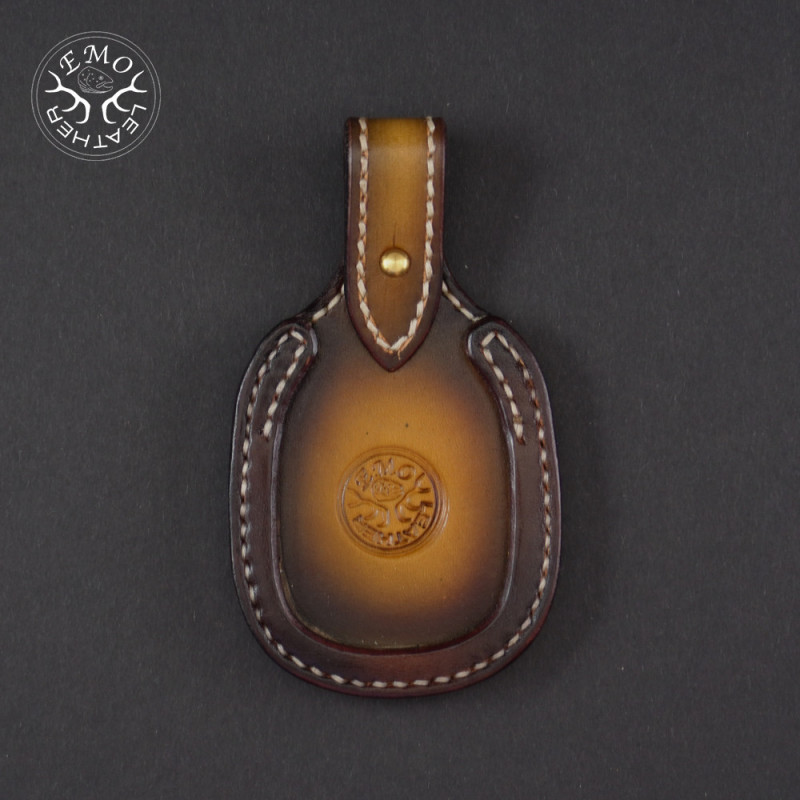 Dark Brown Leather Toe Pad Over-Under | EmoLeather | Custom Leather Goods