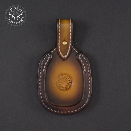 Dark Brown Leather Toe Pad Over-Under | EmoLeather | Custom Leather Goods Dark Brown Leather Toe Pad Over-Under | EmoLeather | Custom Leather Goods