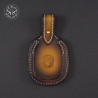 Dark Brown Leather Toe Pad Over-Under | EmoLeather | Custom Leather Goods