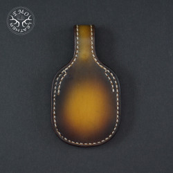 Dark Brown Leather Toe Pad Over-Under | EmoLeather | Custom Leather Goods 2