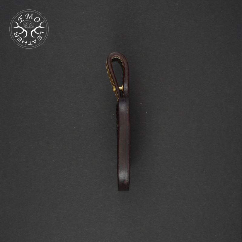 Dark Brown Leather Toe Pad Over-Under | EmoLeather | Custom Leather Goods