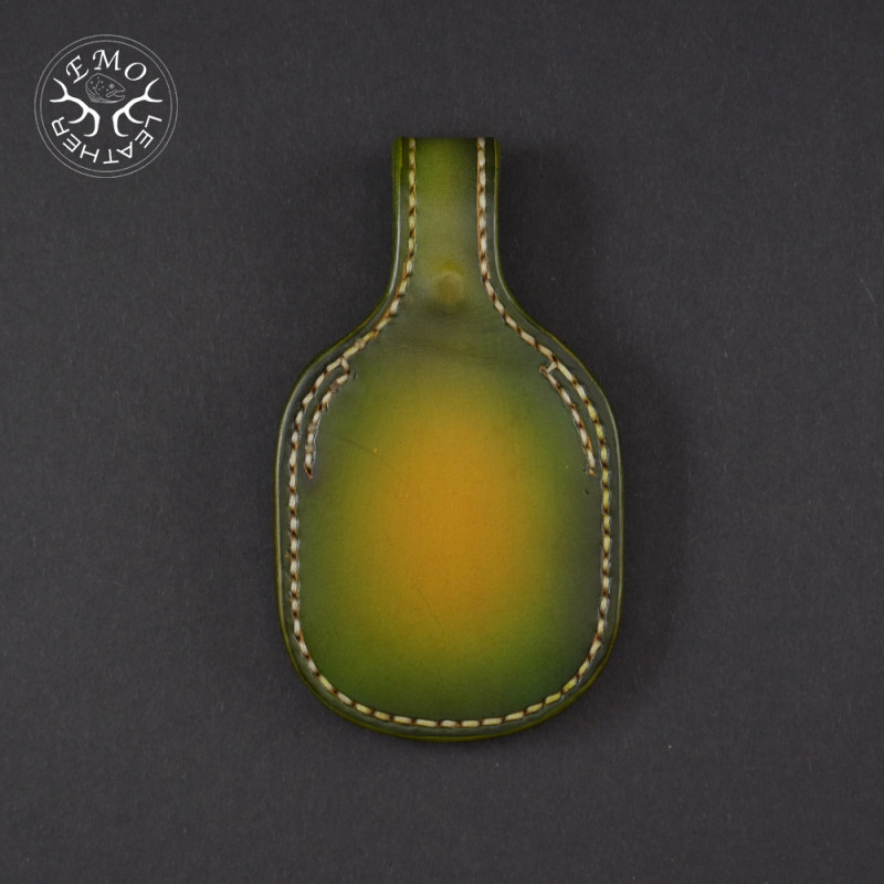 Olive Leather Toe Pad Over-Under | EmoLeather | Custom Leather Goods