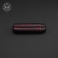 Red & Black Camo 2 Slot Small Cigar Case