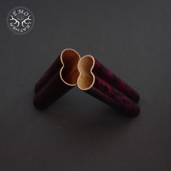 Red Black Camo 2 Slot Small Cigar Case | EmoLeather | Custom Leather Goods 2