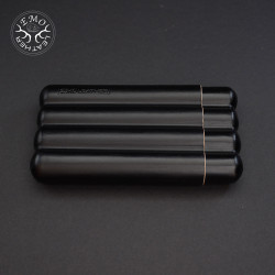 Black 4 Slot Churchill Cigar Case