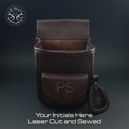 Premium Leather Skeet/Trap Shell Bag Bundle – Custom Initials| EmoLeather | Custom Leather Goods