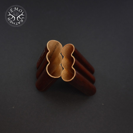 Rusty Brown 3 Slot Toscanello Case | EmoLeather | Custom Leather Goods