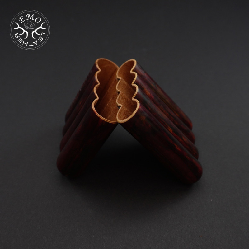 Antique Distressed 4 Slot Toscanello Case | EmoLeather | Custom Leather Goods