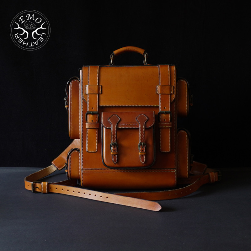 Yellow 4 Slot Toscanello Case | EmoLeather | Custom Leather Goods