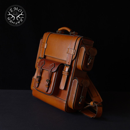 Yellow 4 Slot Toscanello Case | EmoLeather | Custom Leather Goods