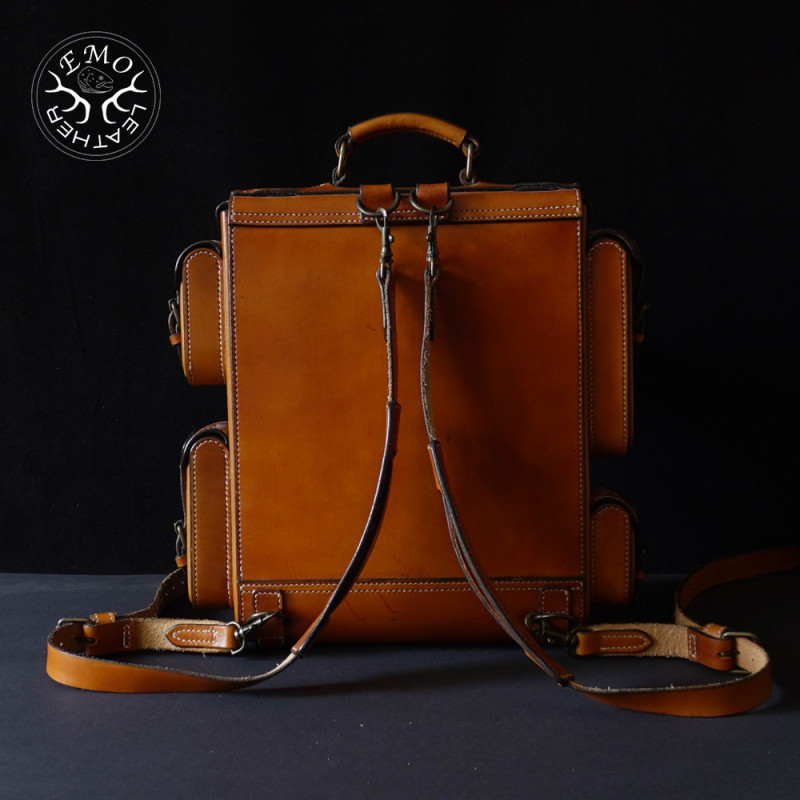 Yellow 4 Slot Toscanello Case | EmoLeather | Custom Leather Goods