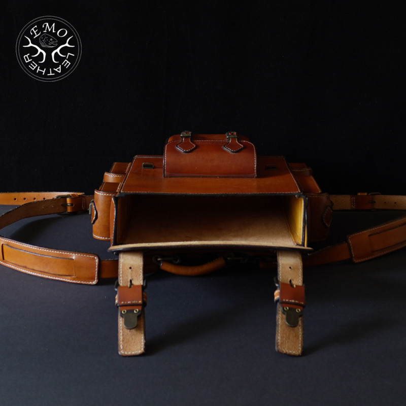 Yellow 4 Slot Toscanello Case | EmoLeather | Custom Leather Goods