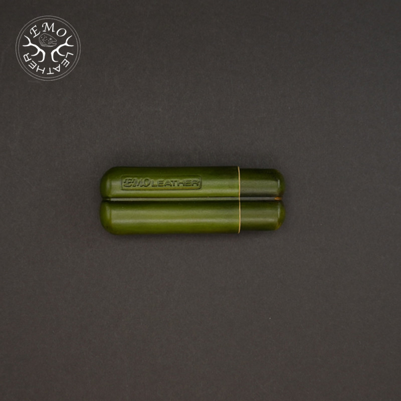 Olive 2 Slot Toscanello Case | EmoLeather | Custom Leather Goods