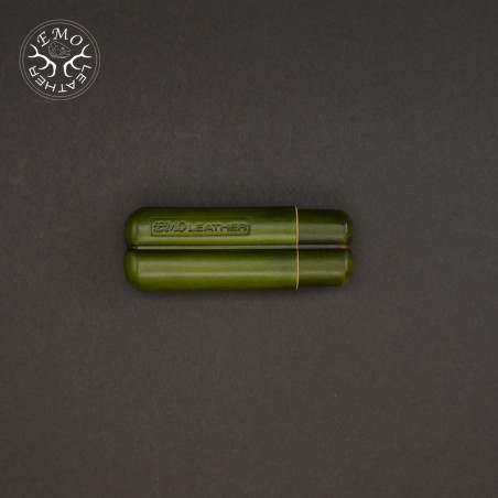 Olive 2 Slot Toscanello Case | EmoLeather | Custom Leather Goods Olive 2 Slot Toscanello Case | EmoLeather | Custom Leather Goods