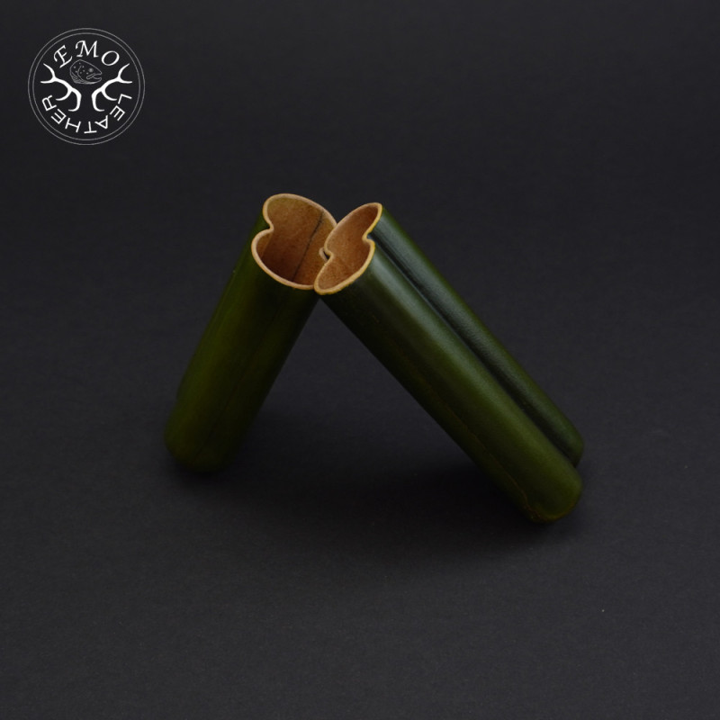 Olive 2 Slot Toscanello Case | EmoLeather | Custom Leather Goods