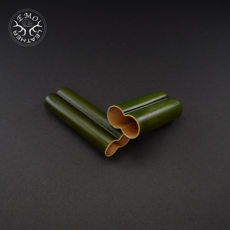 Olive 2 Slot Toscanello Case | EmoLeather | Custom Leather Goods