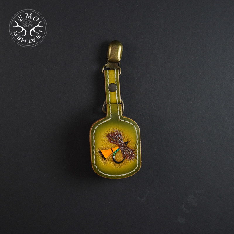 Fly Fishing Amadou Pad | EmoLeather | Custom Leather Goods