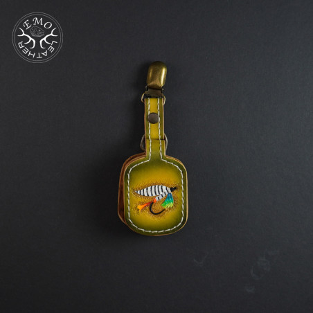 Fly Fishing Amadou Pad | EmoLeather | Custom Leather Goods