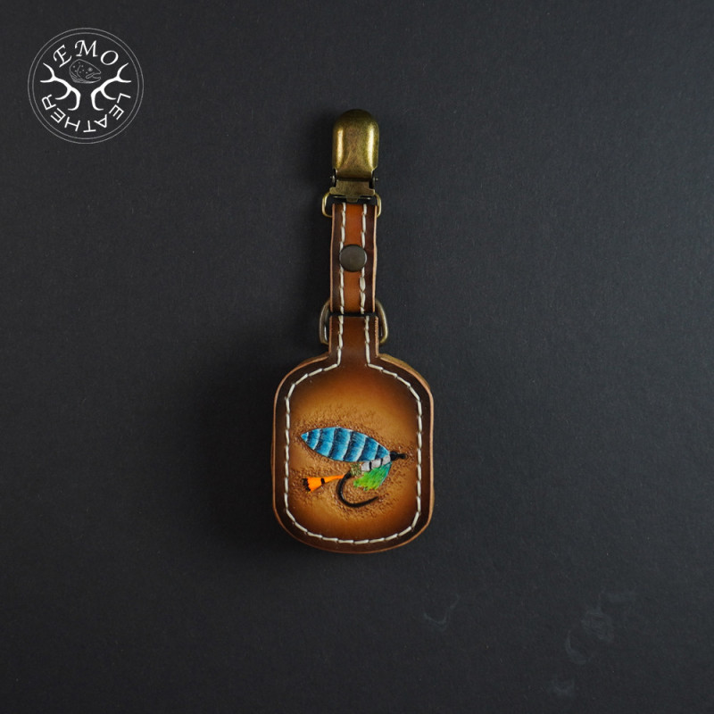 Fly Fishing Amadou Pad | EmoLeather | Custom Leather Goods