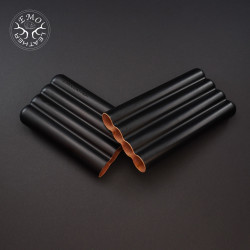 Black 4 Slot Churchill Cigar Case | EmoLeather | Custom Leather Goods 2