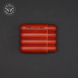 Rusty Orange 4 Slot Toscanello Case | EmoLeather | Custom Leather Goods