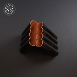 Red Black Camo 4 Slot Toscanello Case | EmoLeather | Custom Leather Goods 2