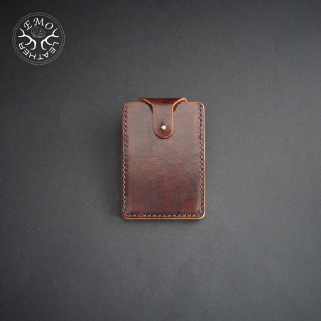 Vertical Cash Pocket Card Holder | EmoLeather | Custom Leather Goods Vertical Cash Pocket Card Holder | EmoLeather | Custom Leather Goods