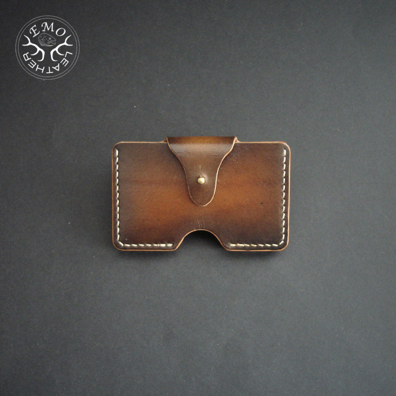 Horizontal Quick Access 10 Card Holder | EmoLeather | Custom Leather Goods