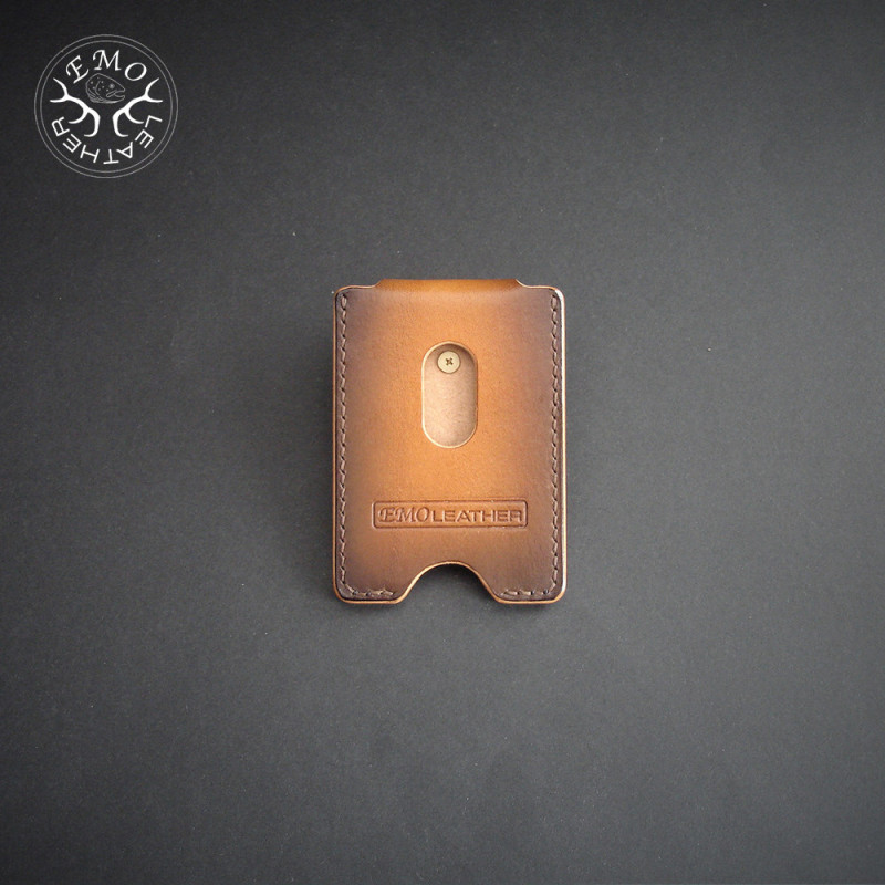 Vertical Quick Access Card Holder | EmoLeather | Custom Leather Goods