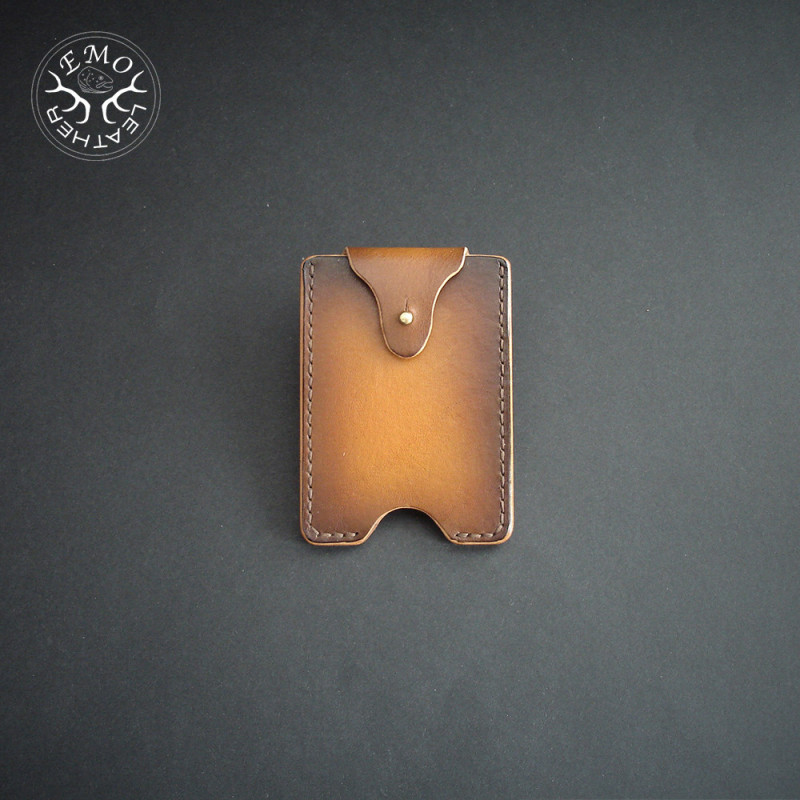 Vertical Quick Access Card Holder | EmoLeather | Custom Leather Goods