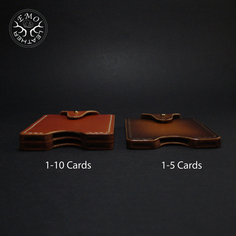 Vertical Quick Access Card Holder | EmoLeather | Custom Leather Goods