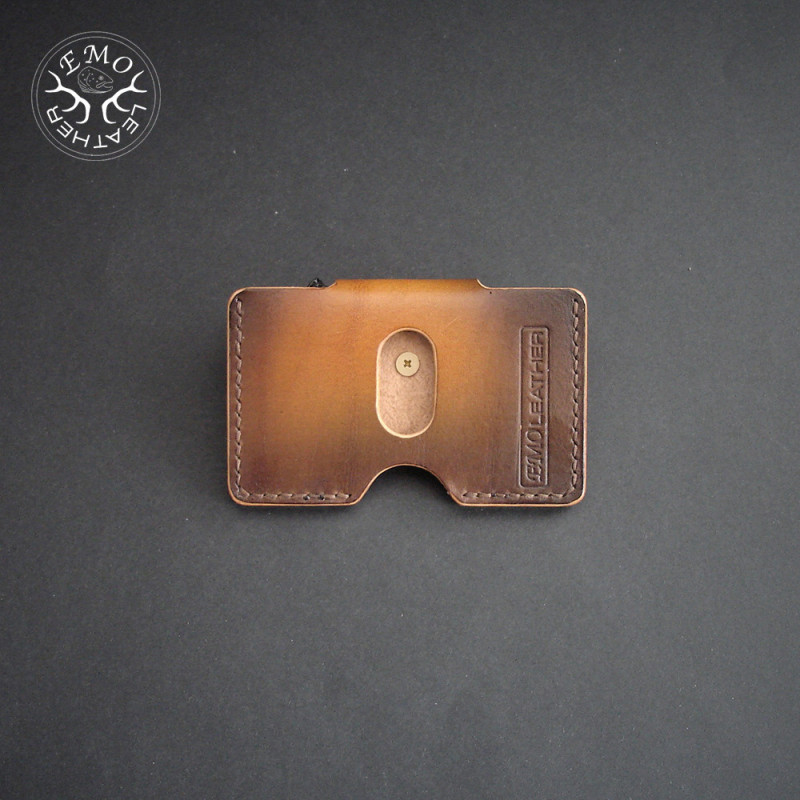 Horizontal Quick Access Card Holder | EmoLeather | Custom Leather Goods