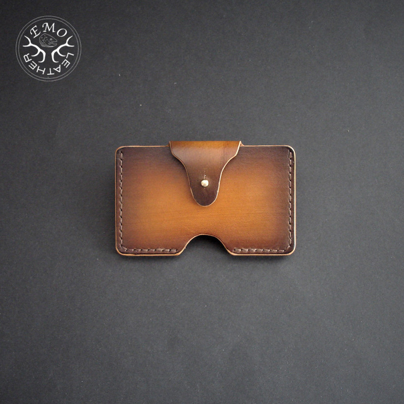 Horizontal Quick Access Card Holder | EmoLeather | Custom Leather Goods