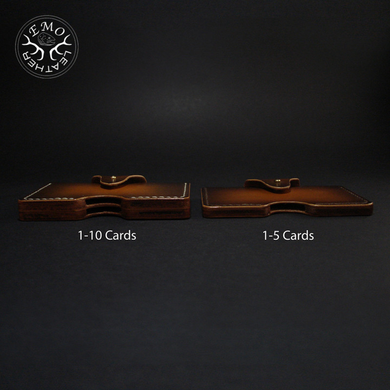 Horizontal Quick Access Card Holder | EmoLeather | Custom Leather Goods