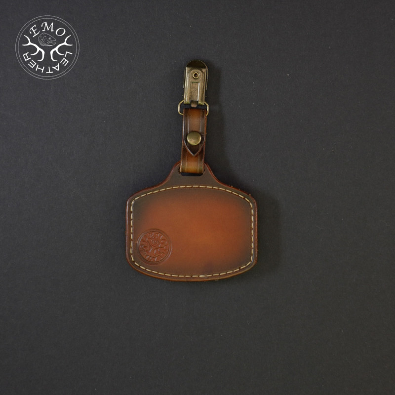 Brown Single Fly Pad | EmoLeather | Custom Leather Goods