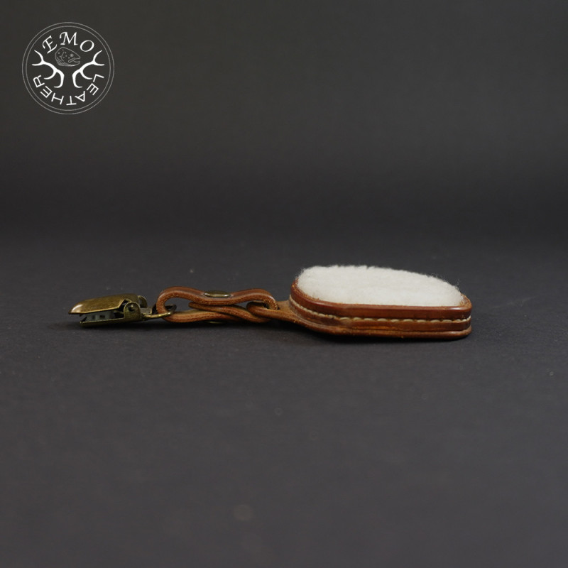 Brown Single Fly Pad | EmoLeather | Custom Leather Goods