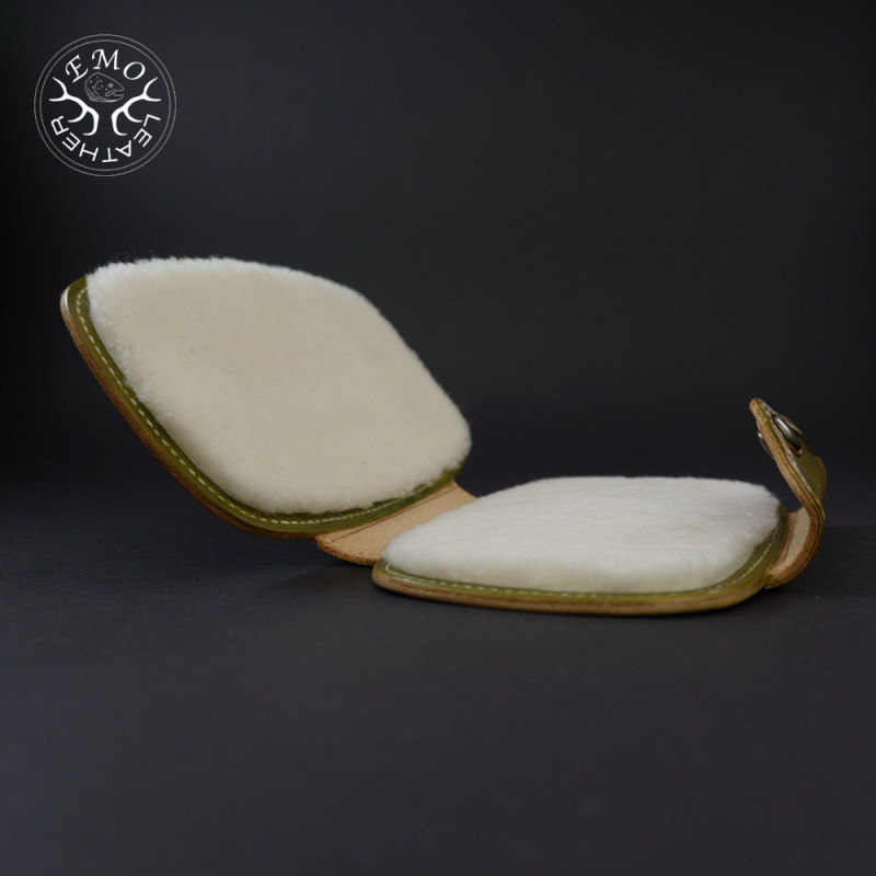 Large Olive Double Fly Pad | EmoLeather | Custom Leather Goods
